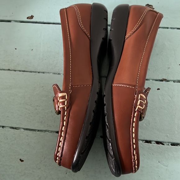 Loafer Size 6W Horse-bite Buckle Leather Upper Thom McAn - Picture 7 of 13